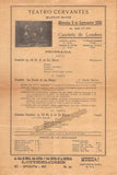London String Quartet - Lot of 3 Playbills 1926