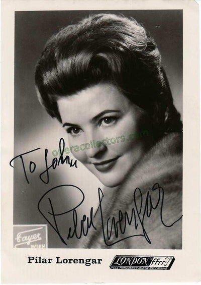 Lorengar, Pilar - Signed Photo