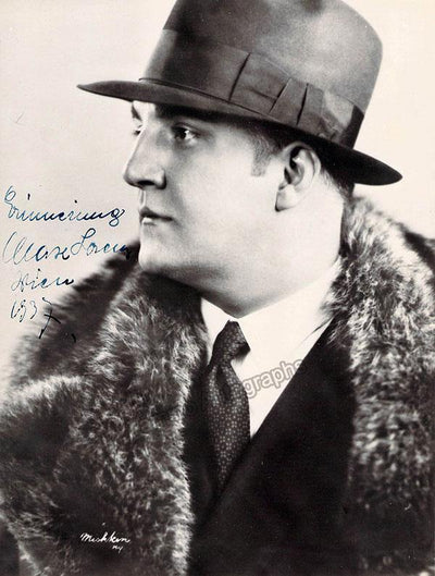 Lorenz, Max - Signed Photograph 1937