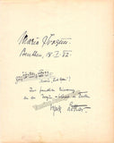Lothar, Mark - Ivogun, Maria - Autograph Music Quote 1932