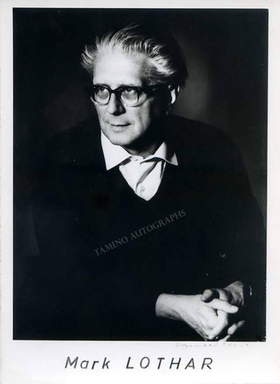 Lothar, Mark - Signed Photo 1969