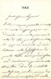 Lotti della Santa, Marcella - Autograph Letter Signed 1867