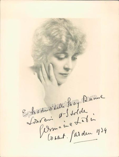 Lubin, Germaine - Signed photo