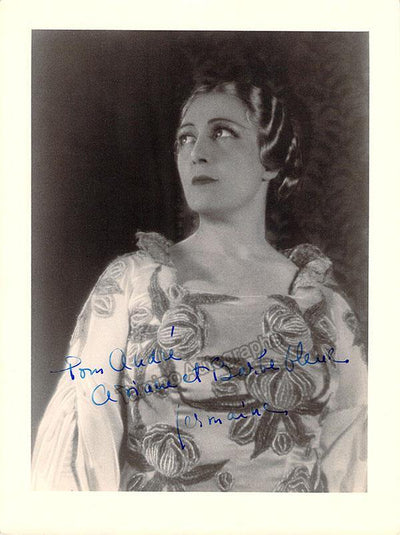 Lubin, Germaine - Signed Photograph in Ariane et Barbe Bleue