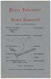 Luboshutz, Pierre - Nemenoff, Genia - Signed Program Havana 1949