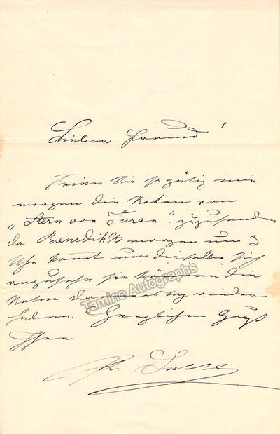 Lucca, Pauline - Autograph Note Signed with Unsigned CDV
