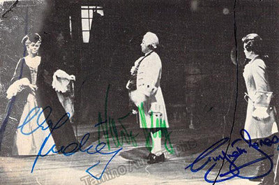 Ludwig, Christa - Berry, Walter - Jones, Gwyneth - Triple Signed Photo in Rosenkavalier