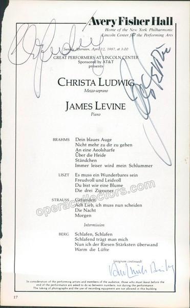 LUDWIG, Christa - LEVINE, James