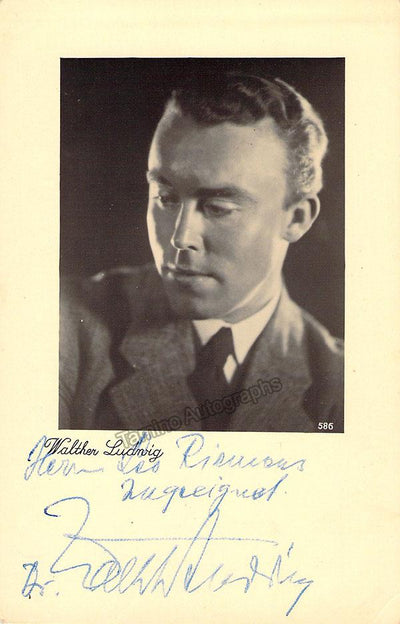 LUDWIG, Walther (Various Autographs)