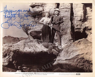 Lupino, Ida - Signed Photo in "Lust for Gold"