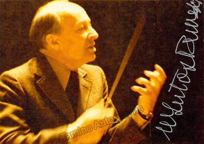 Lutoslawski, Witold - Signed Photo Conducting