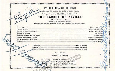 Gobbi, Tito - Simionato, Giulietta - Corena, Fernando 1958