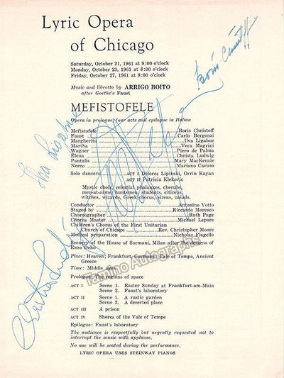 Christoff, Boris - Ludwig, Christa - Bergonzi, Carlo - Ligabue, Ilva 1961
