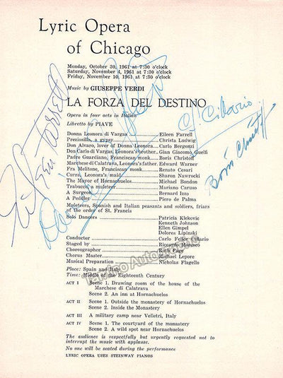 Farrell, Eileen - Christoff, Boris - Guelfi, Gian Giacomo - Cillario, Carlo Felice 1961