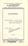 Maaskoff, Anton - Signed Program Zagreb 1929