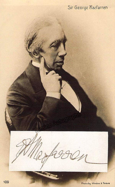 MacFarren, George Alexander - Signature Cut on Photo
