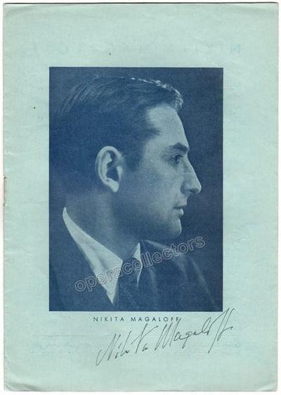 Magaloff, Nikita - Signed Photo in Program