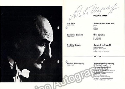 Magaloff, Nikita - Signed Program Kassel 1973