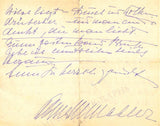 Mahler, Alma - Autograph Letter Signed 1933