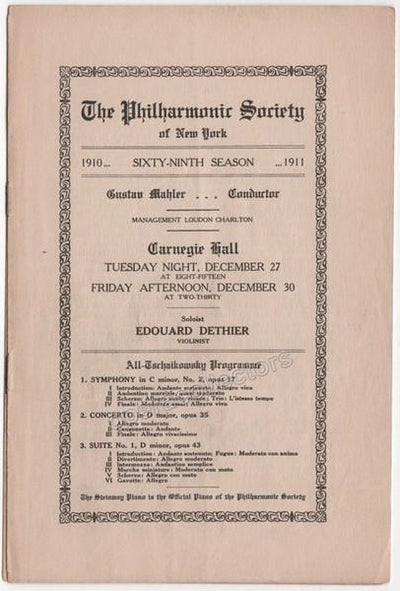 MAHLER, Gustav