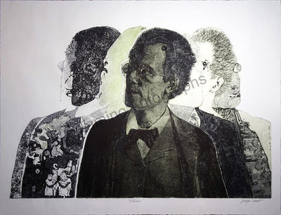 Mahler, Gustav - Abstract Intaglio Print on Paper Signed by Philip von Raabe