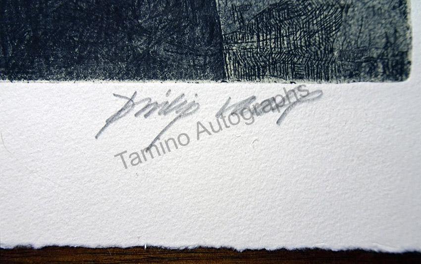 Abstract Intaglio Gustav Mahler - Abstract Intaglio Print on Paper Signed by Philip von ...