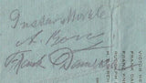 Mahler, Gustav - Caruso, Enrico - Paderewski, Ignacy - Sembrich, Marcella - Signed Menu