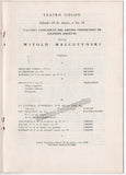 Malcuzynski, Witold - 4 Concert Programs - Teatro Colon, Buenos Aires, 1943-57