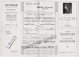 Malcuzynski, Witold - 4 Concert Programs - Teatro Colon, Buenos Aires, 1943-57