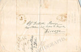 Malvezzi, Settimio - Autograph Letter Signed 1856