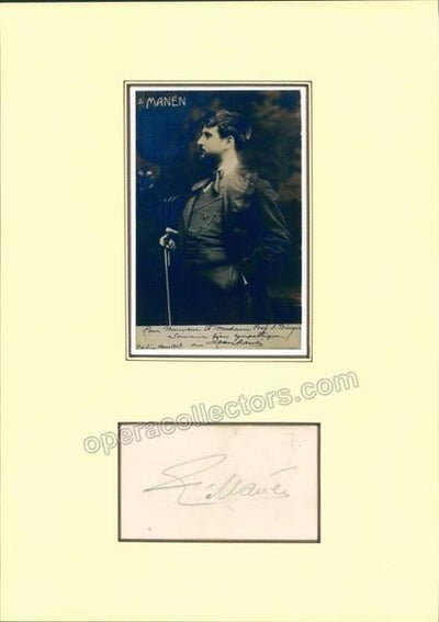 Manen, Joan - Signature & Photo