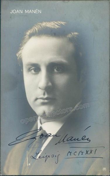 Manen, Joan - Signed photograph