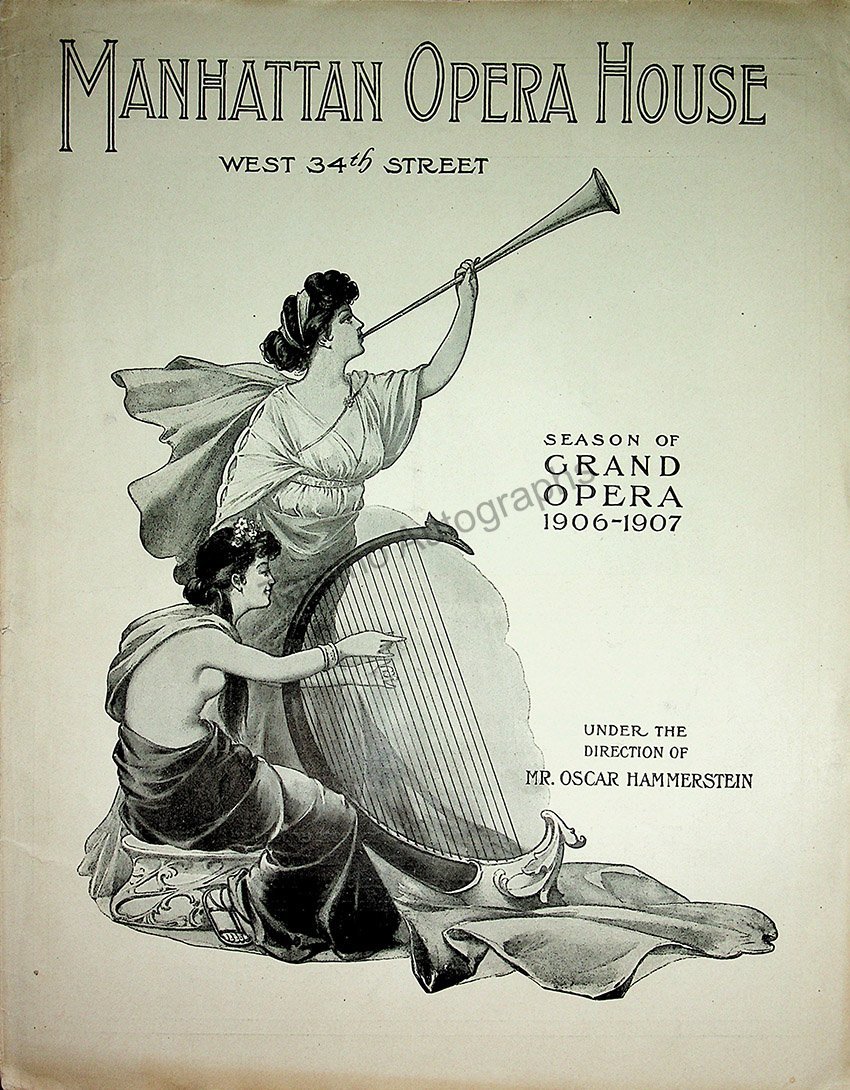Manhattan Opera House - Program Lot 1906-1909 – Tamino Autographs