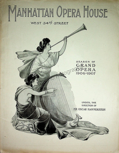 Manhattan Opera House - Program Lot 1906-1909
