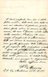 Marconi, Francesco - Autograph Letter Signed 1881