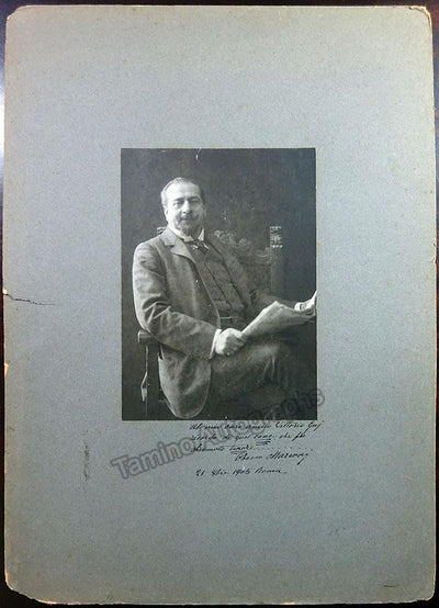 Marconi, Francesco - Extra Large Signed Photo 1905