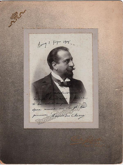 Marconi, Francesco - Large Signed Photograph 1908
