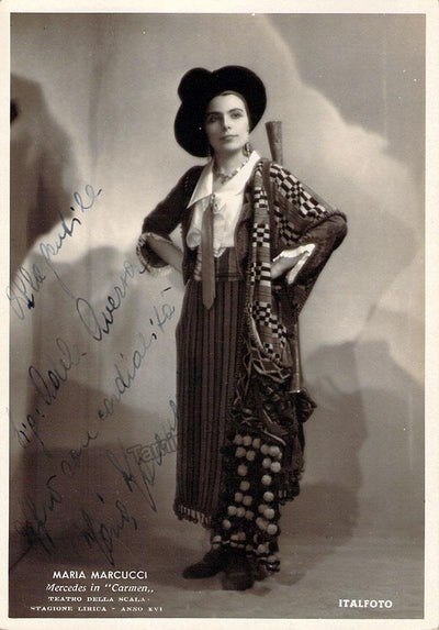 MARCUCCI, Maria (Various Autographs)