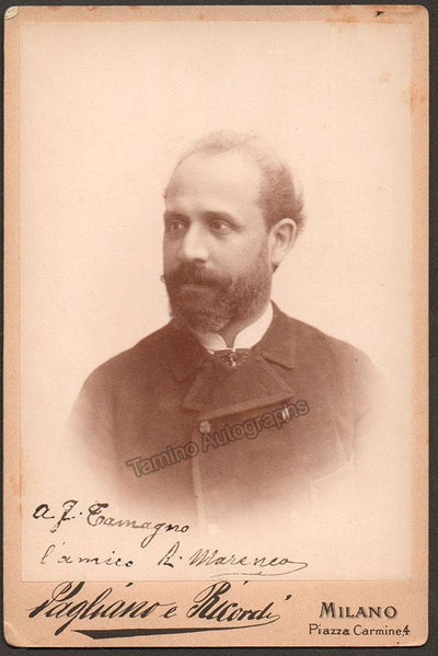 Marenco, Romualdo - Signed Cabinet Photo