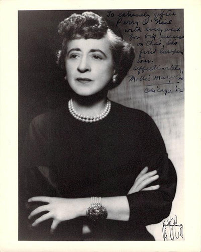 Margolies, Mollie - Signed Photo 1952