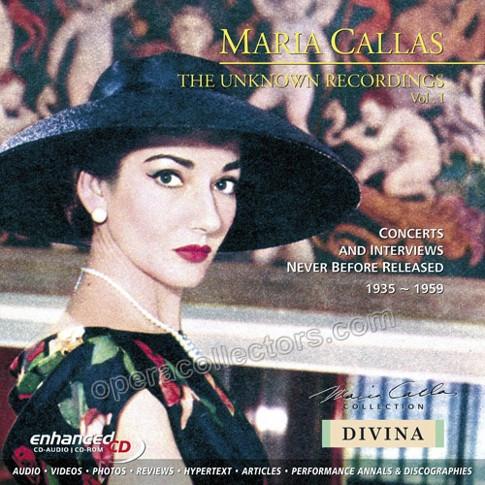 Maria Callas: The Unknown Recordings Vol. 1 - Enhanced CD - Tamino
