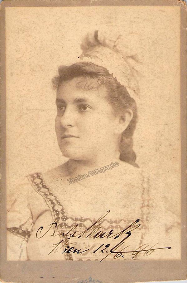 Mark-Neusser, Paula - Signed Cabinet Photo as Eva 1896 - Tamino