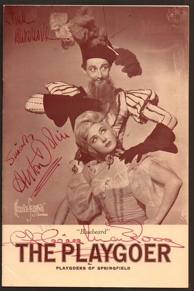 Markova, Alicia - Baronova, Irina - Dolin, Anton - Signed Program 1942