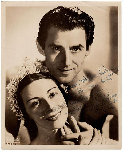 Markova, Alicia - Dolin, Anton - Double Signed Photo 1944