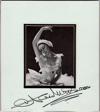 Markova, Alicia - Signed Photo on Mat