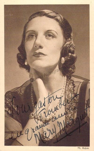 Marquet, Mary - Signed Photograph