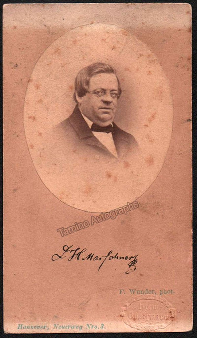Marschner, Heinrich - Vintage CDV