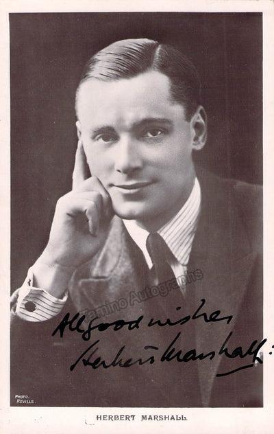 Marshall, Herbert - Signed Photo