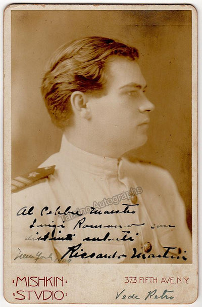 Martin, Riccardo - Signed Cabinet Photo as Pinkerton