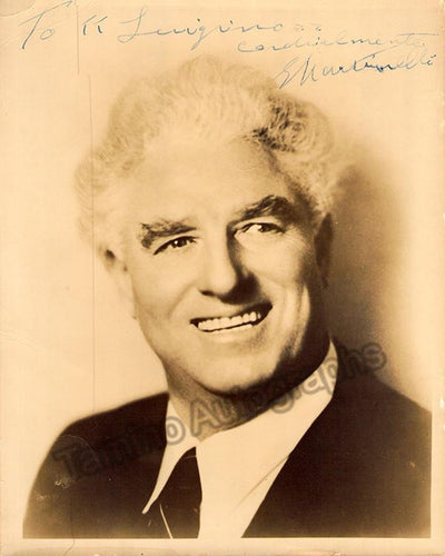 Martinelli, Giovanni - Signed photo